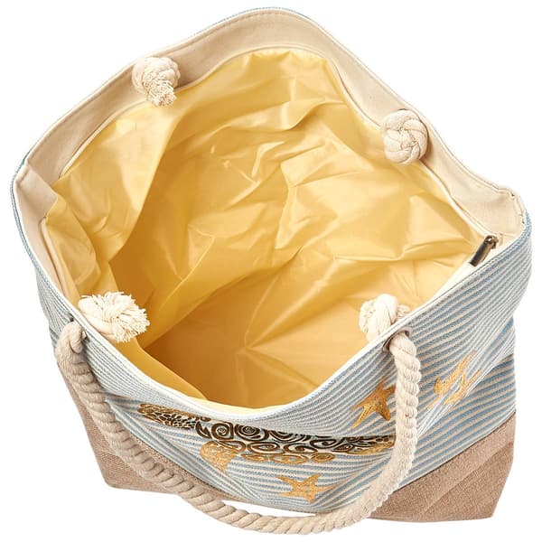 Renshun Metallic Turtle Beach Tote