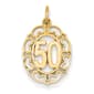 Gold Classics(tm) 14kt. Yellow Gold 50 in Oval Pendant - image 1