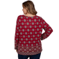 Plus Size Ruby Rd. English Countryside Medallion Border Blouse - image 2