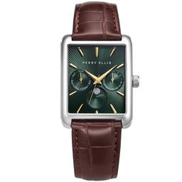 Mens Perry Ellis Silver-Tone Moon Phase Watch - PEM0001SL.UK