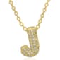 Accents by Gianni Argento 14kt. Gold Bubble Initial J Pendant - image 1