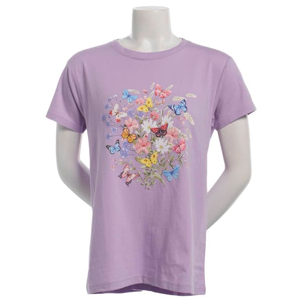 Womens Top Stitch by Morning Sun Spring Cluster Tee