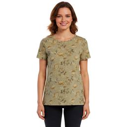Petite Architect(R) Short Sleeve Floral Slub Tee