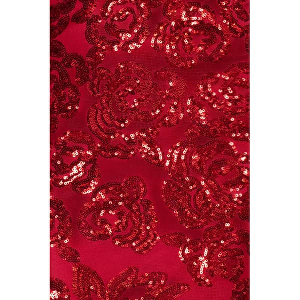 Juniors Blondie Nites Sequin Rose Sheath Dress