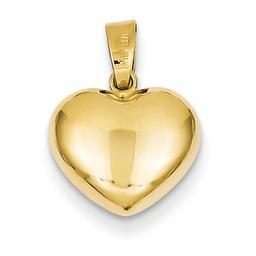 Gold Classics(tm) Puffed Heart Pendant 14k. Yellow Gold