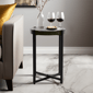 Sagebrook Home Modern Black Round Glass Accent Table - image 9