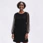 Womens MSK Long Sleeve Nailhead Sleeve Shift Dress - image 2