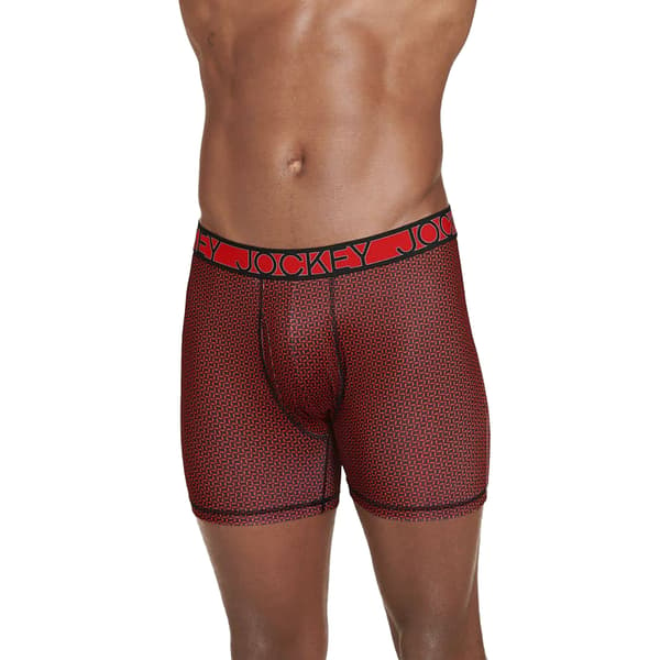 Mens Jockey&#174; 3pk. Active Micro Boxer Briefs - Red