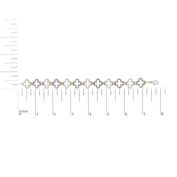 Haus of Brilliance Two-tone 1/10ctw Round Diamond Tennis Bracelet