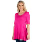 Womens 24/7 Comfort Apparel Elbow Sleeve Swing Tunic Top - image 9