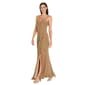 Womens R&M Richards Sleeveless Metallic Side Slit Gown - image 3