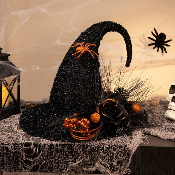 Northlight Seasonal 16in. Tinsel Witch''s Hat