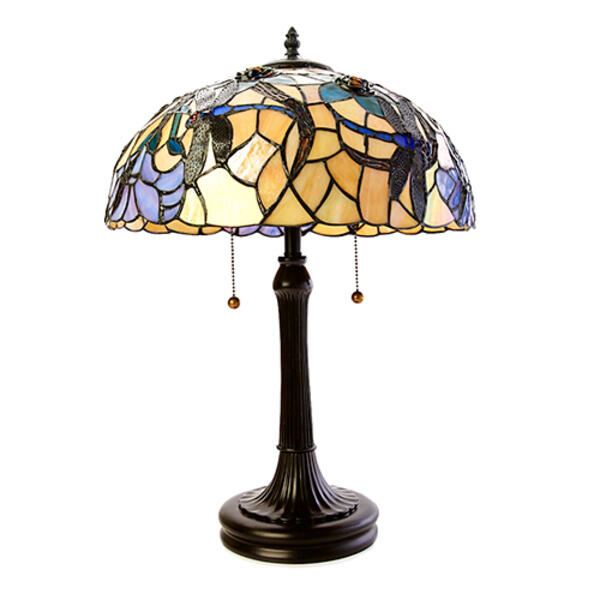 Quoizel Dragonfly Tiffany Table Lamp - image 