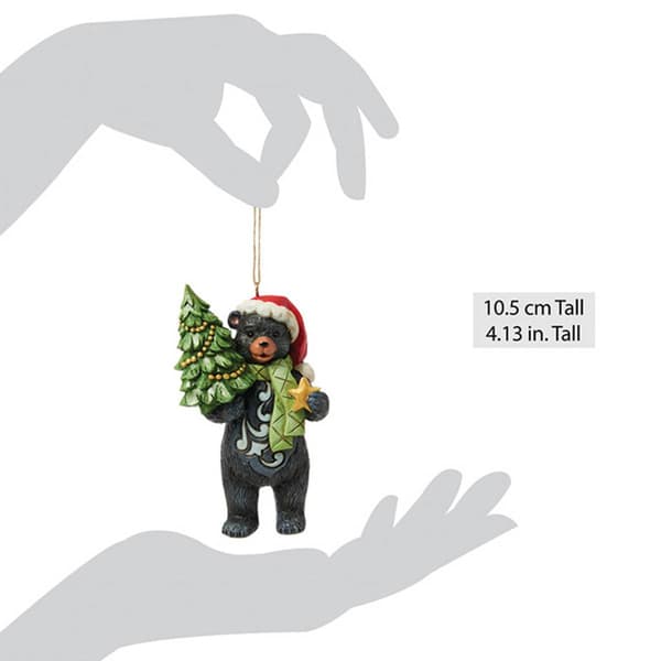 Jim Shore Lodge Black Bear Christmas Ornament