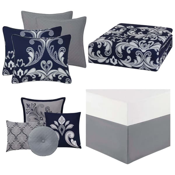 Style 212 Dolce 10pc. Scroll Pattern Comforter Set