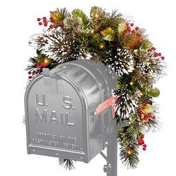 National Tree 36in. Wintry Pine(R) LED Mailbox Swag