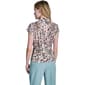 Womens DKNY Short Sleeve Camo Floral Button Down Blouse - image 2