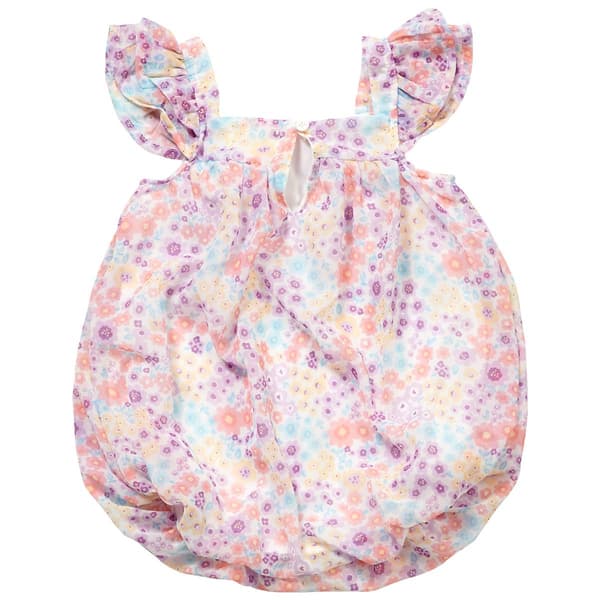 Baby Girl (NB-9M) Nannette Floral Chiffon Romper