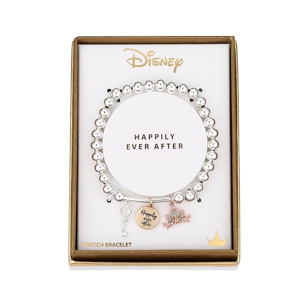 Shine Disney Princess Happily Ever After Charm Stretch Bracelet