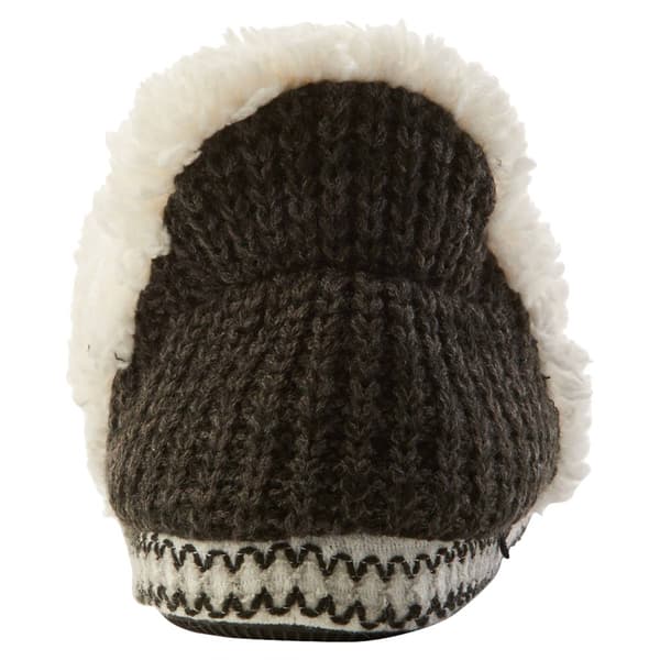 Womens MUK LUKS® Magdalena Ruched Slippers - Black/White