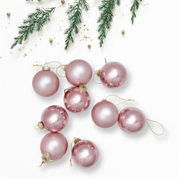 Northlight 9ct. 2-Finish Pink Glass Ball Christmas Ornaments