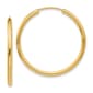 Gold Classics&#40;tm&#41; 26mm. 14kt. Endless Polished Hoop Earrings - image 1
