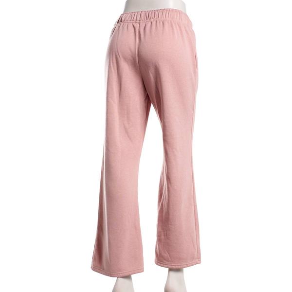 Juniors No Comment Washed Fleece Wide Leg Sweatpants