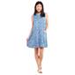 Womens Tiffany & Grey Sleeveless Print ITY Dress - Blue - image 1
