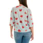 Womens Zac & Rachel 3/4 Sleeve Lace Shoulder Floral Blouse - image 2