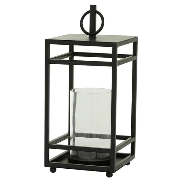 9th & Pike&#174; Square Iron Contemporary Candle Lantern