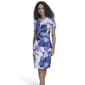 Womens Calvin Klein Short Sleeve Large Floral Sheath Dress - image 1