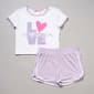 Girls (7-14) 1st Kiss Love California Tee w/ Shorts - image 1