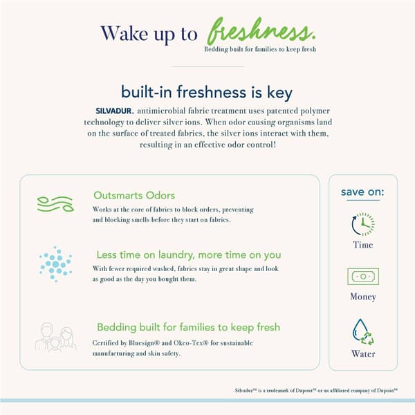 Pur & Calm Silvadur Antimicrobial Sheet Set Boscov's