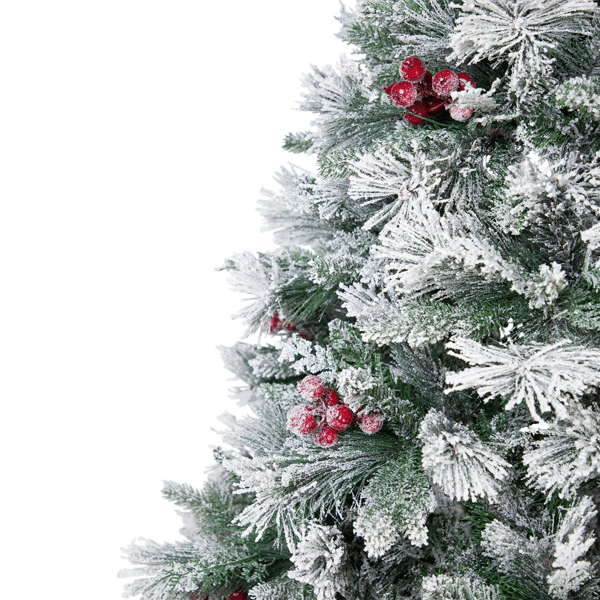 Northlight Real Touch™ 6.5ft. Flocked Whittaker Christmas Tree