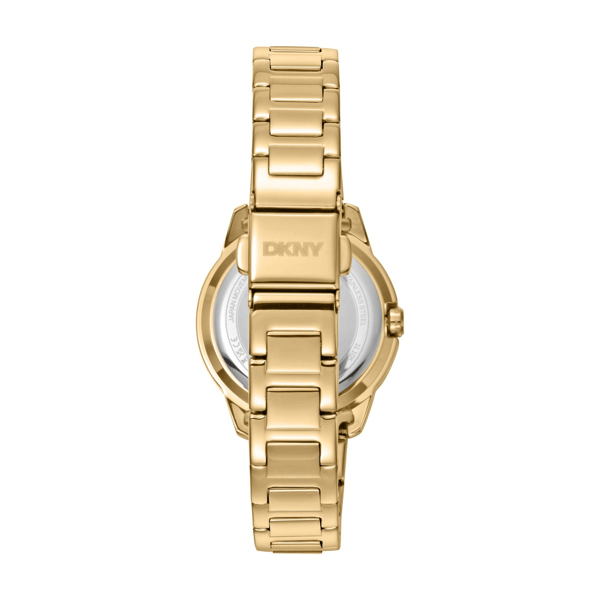 Womens DKNY Crystal Bezel Gold-Tone Green Dial Watch-DK1L105M0065