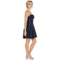 Juniors Emerald Sundae Glitter Knit Bow Applique A-Line Dress - image 3
