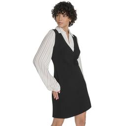 Womens Tommy Hilfiger Stripe Two in One Shift Dress