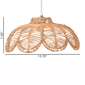 bali & pari Neorah Natural Rattan Pendant Lampshade - image 3