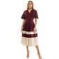 Womens Figueroa & Flower Ss Colorblock Shirtdress - image 1