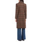 Petite Vince Camuto Coffee Plaid Pattern Coat - image 2
