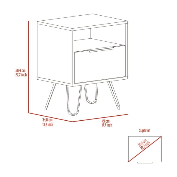 FM FURNITURE Vienna Nightstand