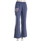 Juniors No Comment Flannel Fold Over Wide Leg Pants - Peacoat - image 1