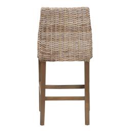 bali & pari Toby Modern Bohemian Kubu Rattan Counter Stool