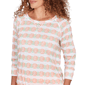 Womens Hearts of Palm All Sun and Games Tie Hem Seashells Blouse - image 5