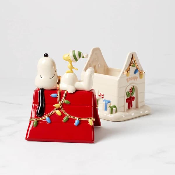 Lenox&#174; Snoopy Covered Candy Dish