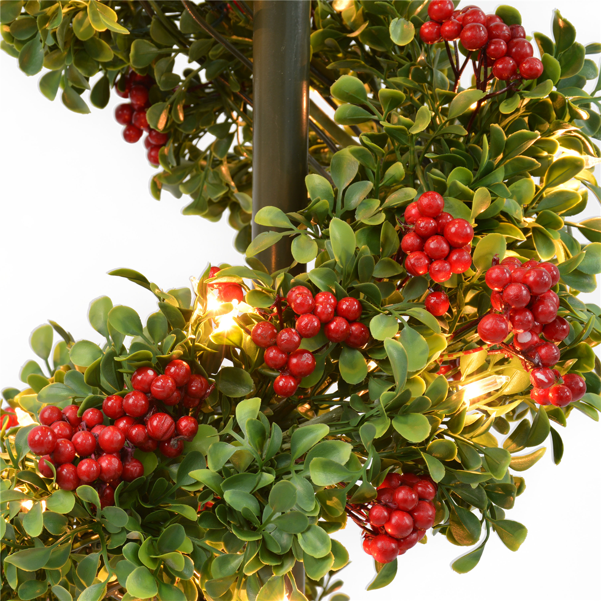 Puleo International 4ft. Pre-Lit Potted Swirl Christmas Tree
