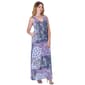 Womens 24/7 Comfort Apparel Paisley A-Line Maxi Dress - image 2