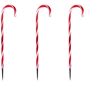 Northlight LED Red & White Candy Cane Pathway Markers -  Set of 8 - image 1