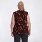 Plus Size Kasper Cap Sleeve Cowl Neck Abstract Dot Blouse - image 2