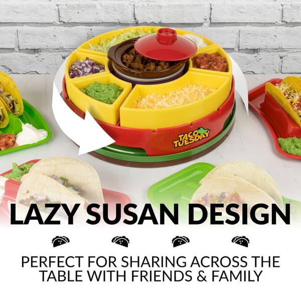 Nostalgia&#8482; Taco Tuesday Lazy Susan Taco Bar